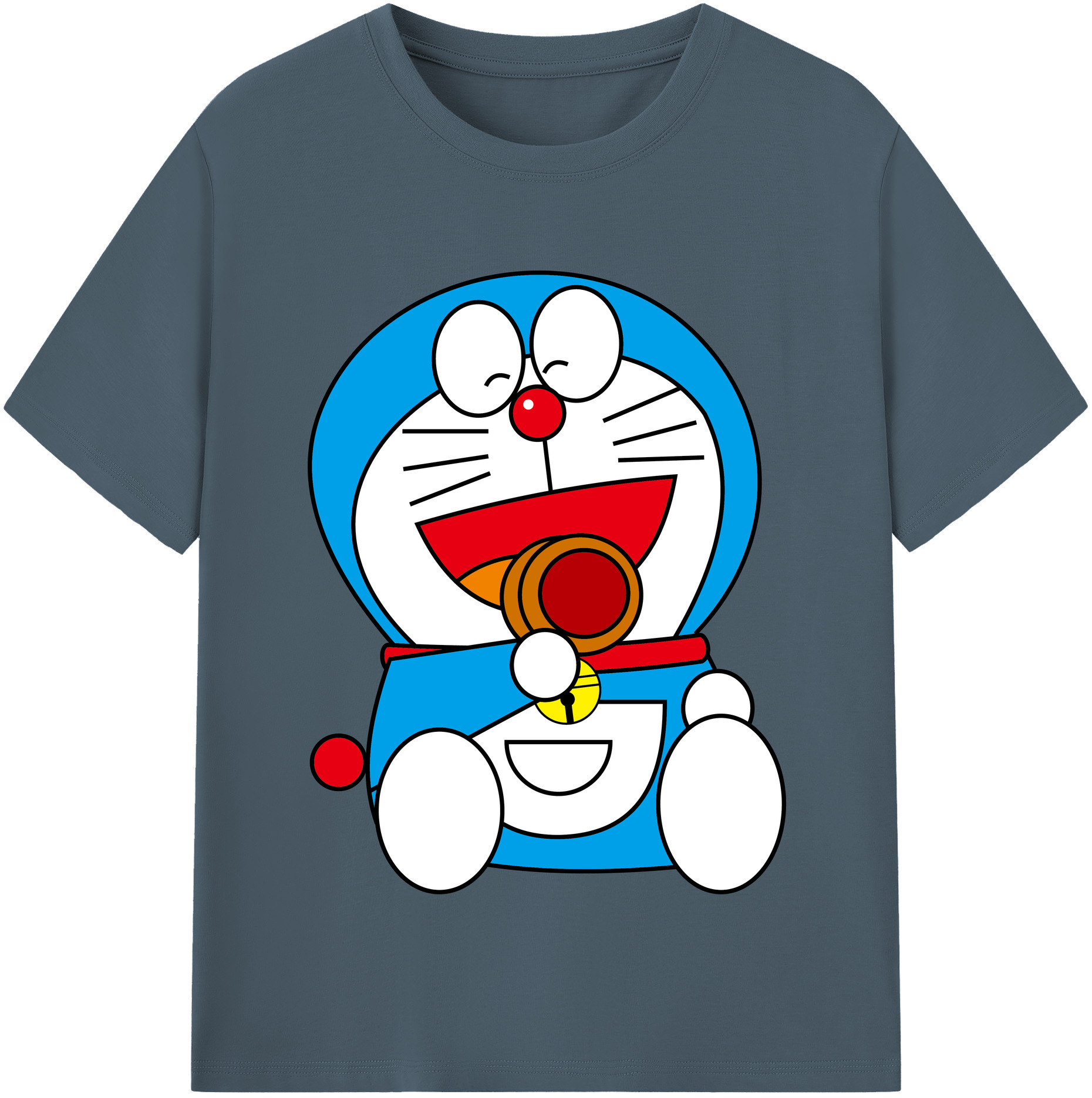 （画像用） ドラえもん Doraemon 綿100％半袖Tシャツ（フロントプリント）